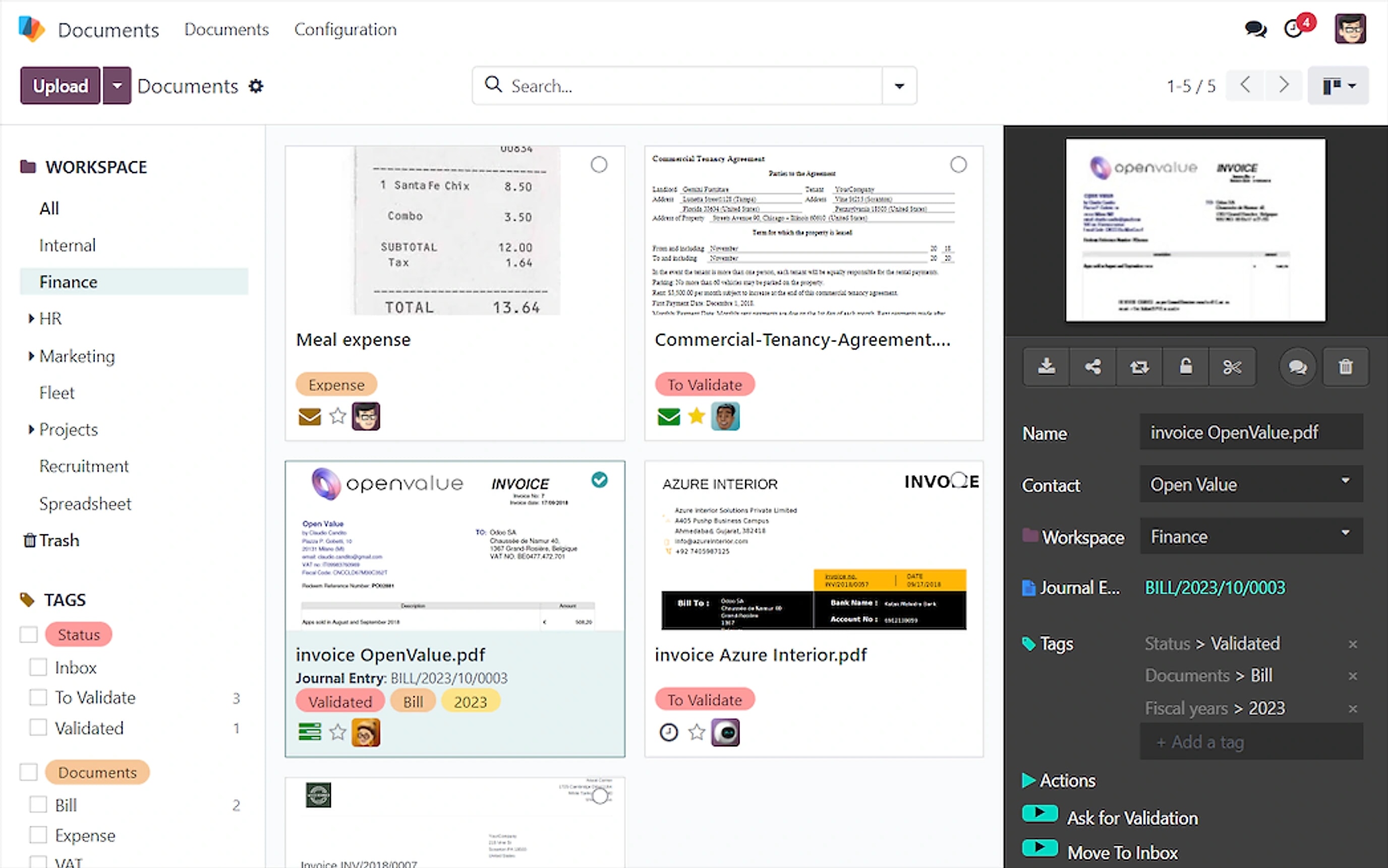 Odoo Documents