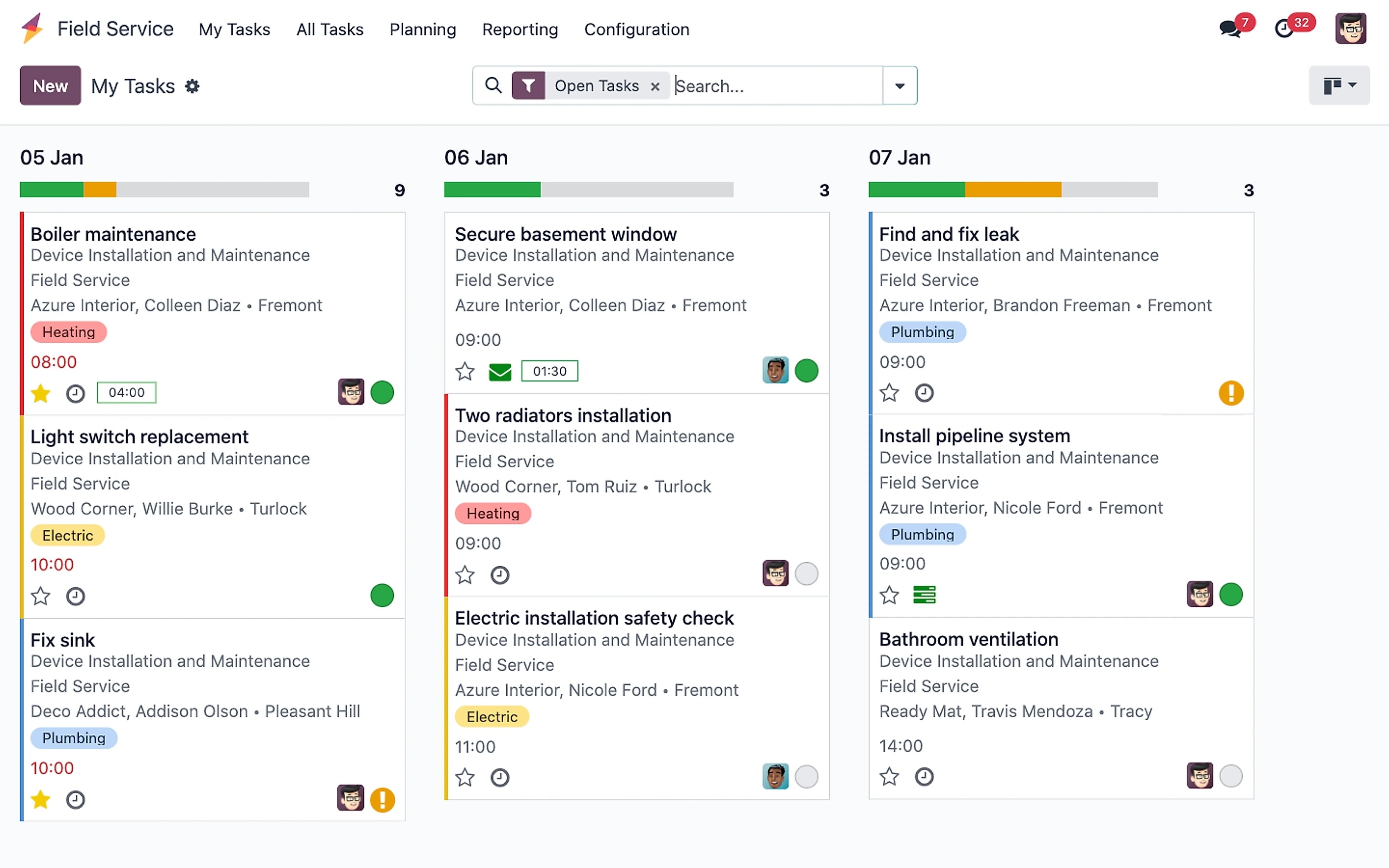 Odoo Field Service